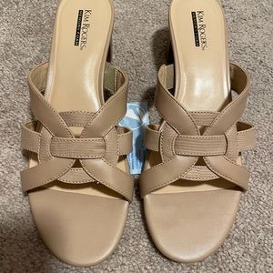 Kim Rodgers nude sandals size 9.5 NWT